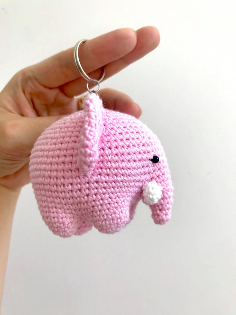 Crochet baby elephant Keychain Pure Handmade little gift Etsy