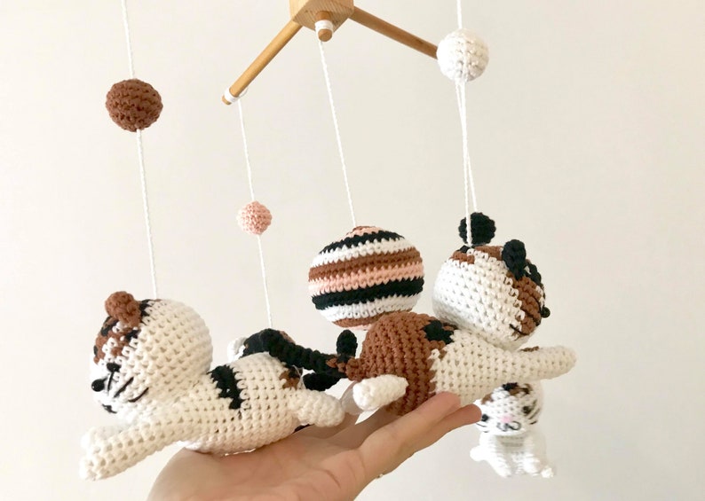 Customized Kitten baby mobile kitten mobile nursery Baby Etsy