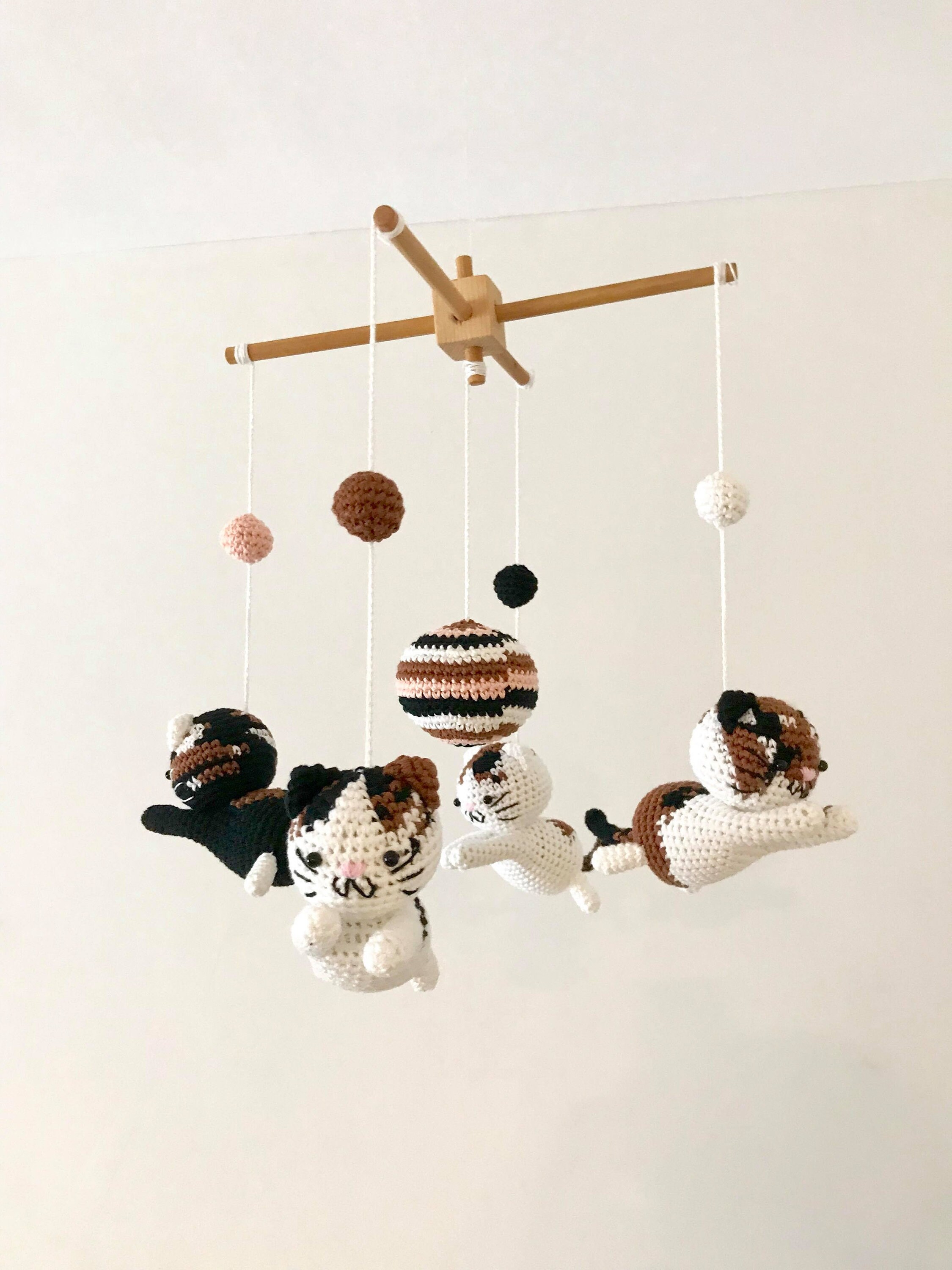 Customized Kitten baby mobile kitten mobile nursery Baby Etsy