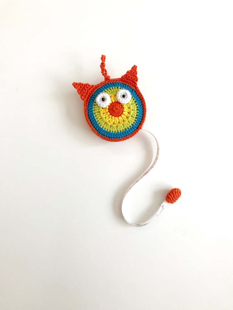 cute gift for special someone animal tapemeasure crochet owl Owl tape measure