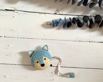 Crochet foxes AnimalTape Measure- Christmas gift for special someone crochet Fox tape measure, tape measure