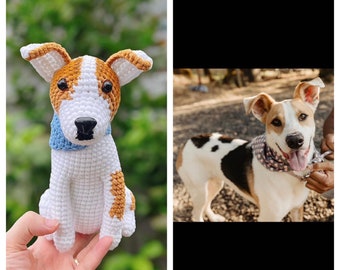 Custom dog, customize cat, custom cat, personalize animal, pet memorial, handmade dog look alike,crochet dog, Christmas gift