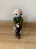 Bernie Sander doll, Bernie Sanders Toy, Bernie Sanders Inauguration, sitting Bernie Sanders Mittens, crochet Bernie Sanders 