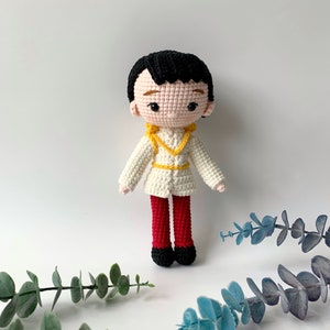 Handmade Prince plush doll, crochet prince, baby doll, Christmas gift for kid, ornaments, birthday gift