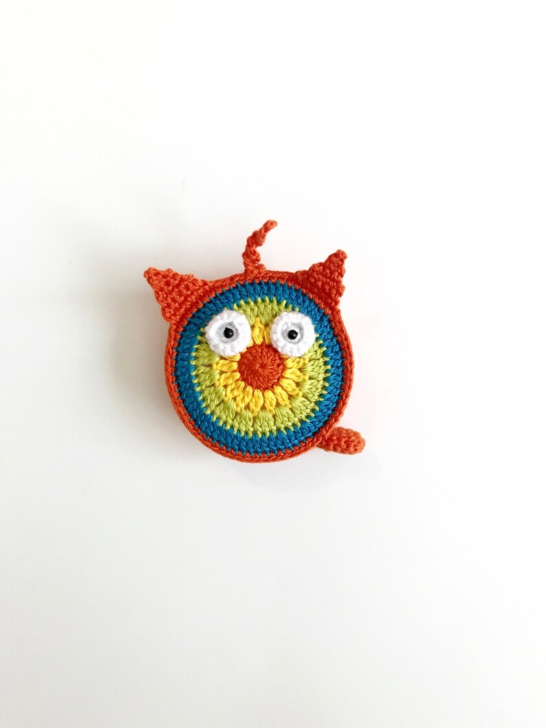 cute gift for special someone animal tapemeasure crochet owl Owl tape measure