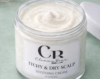 Dry Itchy Scalp Cream for Sensitive Skin | Natural Scalp Treatment | 8 oz