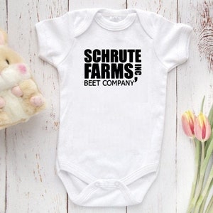 THE OFFICE Bodysuit, Schrute Farms, The Office Baby Gift, The Office Baby Clothing, Baby Shower Gift, Newborn Baby, Baby Clothes, Funny