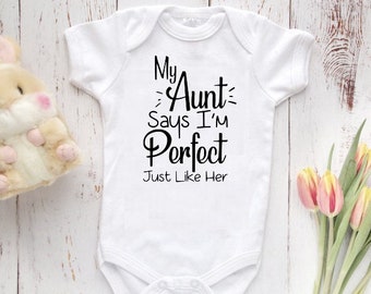baby onesies with aunt sayings
