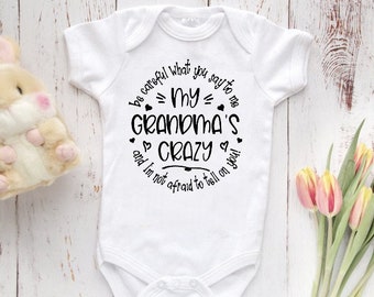 Crazy grandma onesie | Etsy