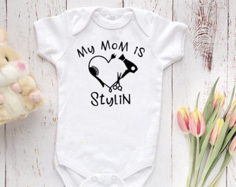 Mummy is my stylist baby/toddler child vest or tshirt Mummy is my stylist baby/toddler child vest or tshirt
