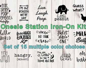 Assorted baby girl iron on appliques for DIY baby shower activitygame Customize your order easily by messaging me!