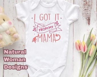 Gerber® Brand Onesie® – I Got It From My Mama  | Infant Bodysuit | Cute Baby Outfit | Baby Shower Gift | Toddler Shirt | BOHO