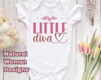 Gerber® Brand Onesie® – Little Diva  | Infant Bodysuit | Cute Baby Outfit | Baby Shower Gift | Toddler Shirt | BOHO