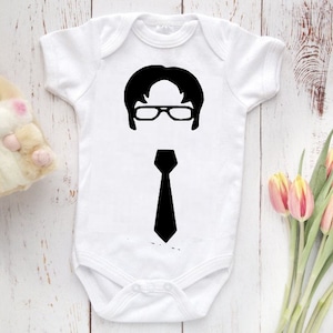 THE OFFICE Bodysuit, Dwight Schrute, The Office Bodysuit, The Office Baby Gift, The Office Baby Clothing, Baby Shower Gift, Bears Beats