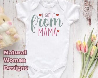 Gerber® Brand Onesie® – I Got It From Mama  | Infant Bodysuit | Cute Baby Outfit | Baby Shower Gift | Toddler Shirt | BOHO