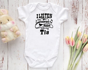 Country Music Baby Bodysuit or Baby Cute Baby Clothes Baby Shower Gift Baby Boy, Cow Girl Outfit