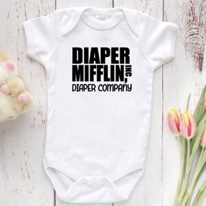 THE Office Bodysuit Diaper Mifflin The Office, The Office Baby Gift, The Office Baby Clothing, Baby Shower Gift,