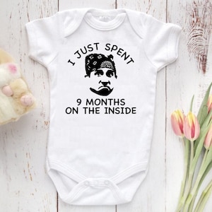 The Office Bodysuit I just spent 9 months on the inside BABY Baby Bodysuit, Baby Shirt, Cute Baby Shirt, Newborn baby gift, baby shower gift