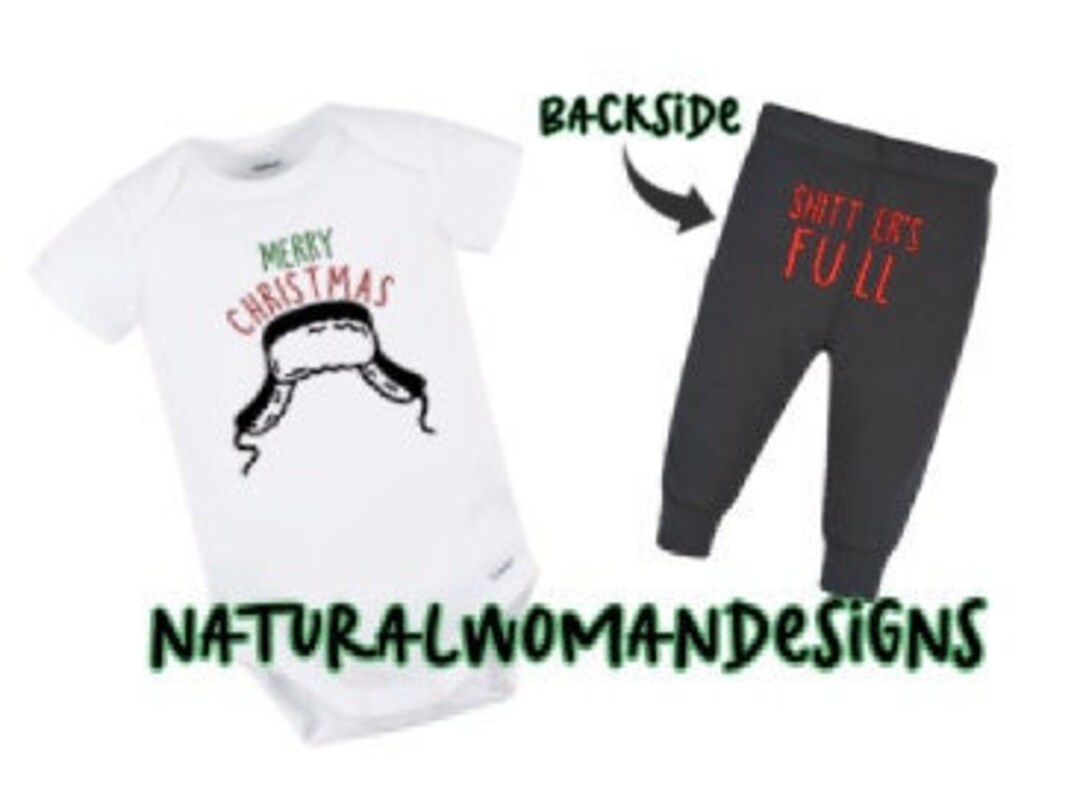 Christmas Vacation the Shitter's Full Baby OUTFIT, Christmas Bodysuit, Funny Christmas Outfit
