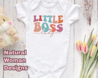 Little Boss Lady Gerber® Brand Onesie® – Boho Baby Outfit - Cute Shirt