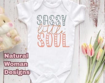 Gerber® Brand Onesie® – Sassy Little Soul | Infant Bodysuit | Cute Baby Outfit | Baby Shower Gift | Toddler Shirt | BOHO