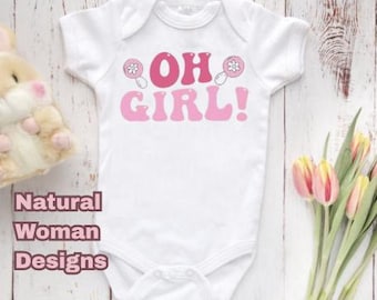 Gerber® Brand Onesie® – Oh Girl  | Infant Bodysuit | Cute Baby Outfit | Baby Shower Gift | Toddler Shirt | BOHO