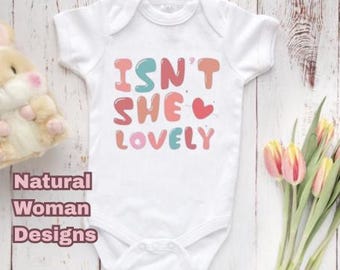 Gerber® Brand Onesie® – Isn't She Lovely  | Infant Bodysuit | Cute Baby Outfit | Baby Shower Gift | Toddler Shirt | BOHO