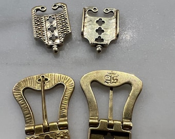 Decorative Late Medieval Garter Buckle and Tip - 5/8" - SCA, HEMA, Reenactment, Costume
