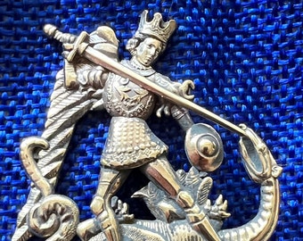 Saint Michael and the Dragon - 15th century - Livery / Pilgrim's Badge - SCA - HEMA - Reenactment - LARP