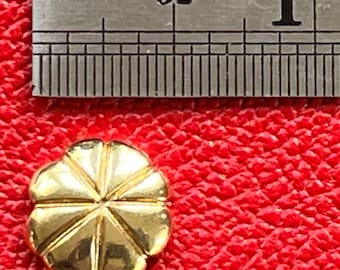 Solid Brass Rosette Rivet: Medieval Armor Stud, Leather Nail