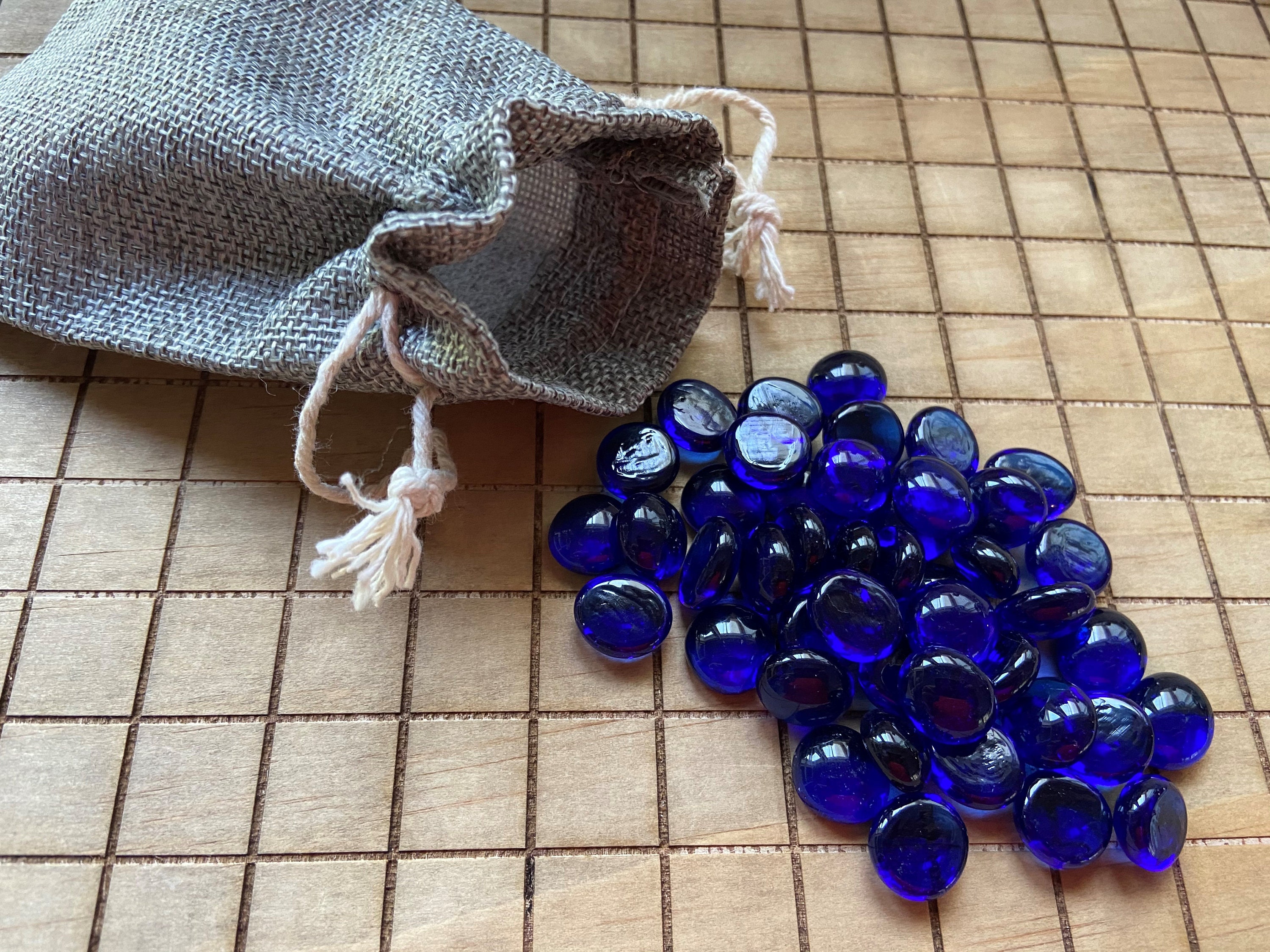 Pente Stones - Game Stones - Rich, Deep Sapphire Blue Color