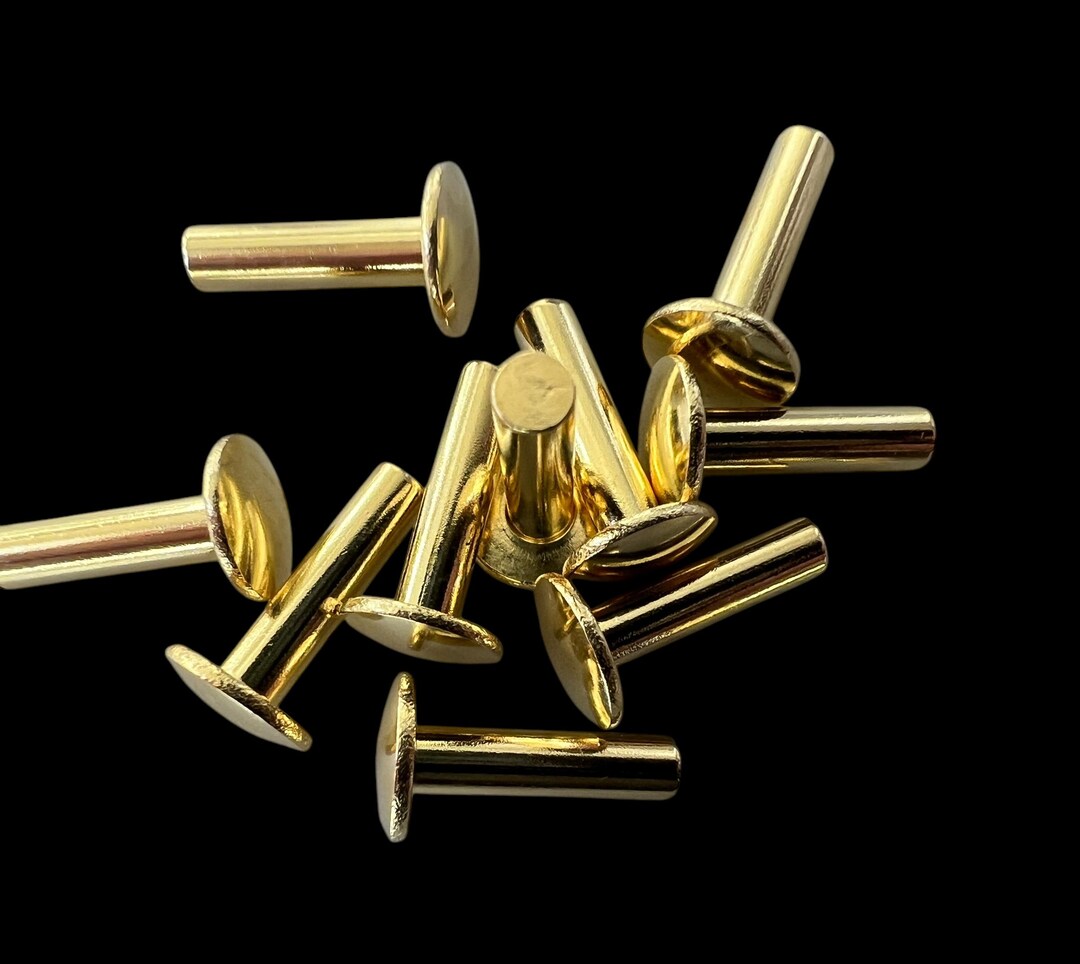 Solid Brass Rivet (9/64