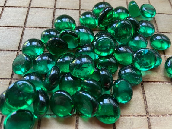 Pente Stones Game Stones Deep Emerald Green Color Etsy