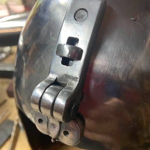 Medieval Bascinet hinge (SCA, HEMA), 14th century armour