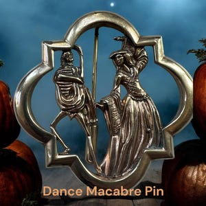 Dance Macabre - 16th century - Livery / Pilgrim's Badge - SCA - HEMA - Reenactment - Halloween