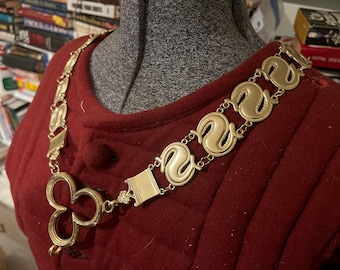 Medieval livery collar - collar of "esse" or "S" - SCA - EMP - LARP - Renaissance Faire - Wedding - masonic