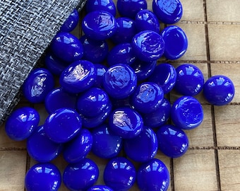 Pente stones - game stones - rare solid brilliant almost Lapis blue color!