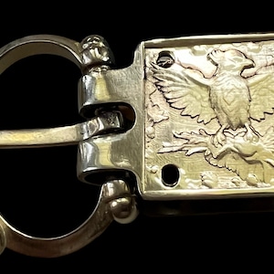 Eagle - Buckle and deeply engraved anchor - 1 inch (25mm) - reenactment - historical clothing