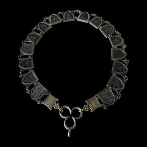 Nickel-Silver Medieval Livery Collar: Fiore dei Liberi Theme, SCA HEMA LARP