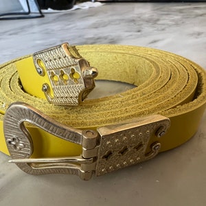 Gold Toned Metal Belt Medieval Style Statement Detail Retro Small Vintage Gold Medieval Belt - Etsy main image 2