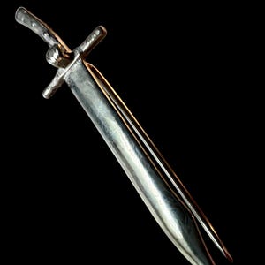 German Messer Pilgrim&#39;s Badge / Lapel Pin - HEMA, SCA, LARP, Reenactment, Johannes Lecküchner