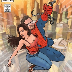 Spider-Man Marvel Comics Individuelles Comic-Buch-Cover - Ideales Geschenk für den Weihnachtstag - Einzigartiges individuelles Geschenk für Paare