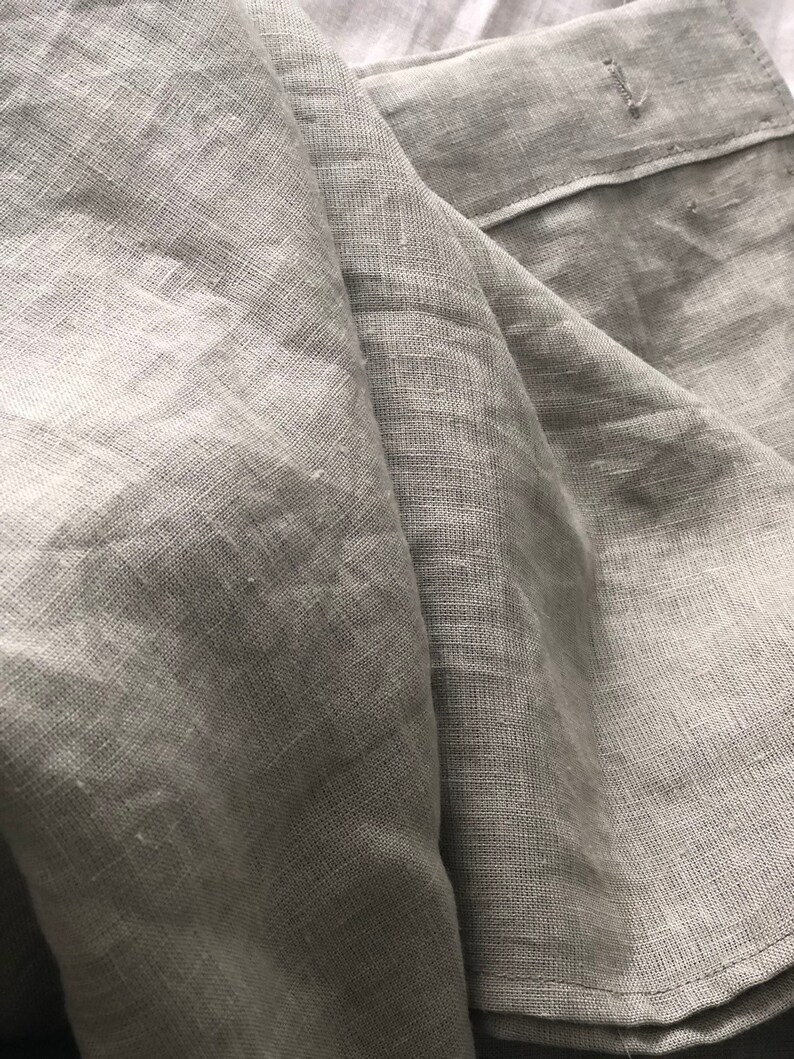 Linen Shower Curtain / Bohemian Shower Curtain / Ruffled Etsy