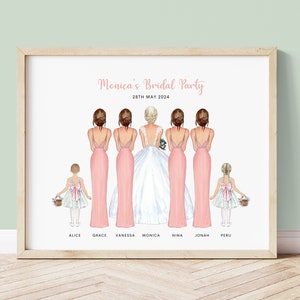 Personalised Gift to Bride from Bridesmaids, From Flower Girl, Bride Gift From Bridesmaid, Bride Gift From Maid of Honour, Bride to Be Gift