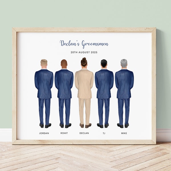 Personalised Groomsman Print, Groomsman Gift, Personalised Best Man Gift, Best Man Present, Groomsman Gift, Wedding Print, Best Man Proposal