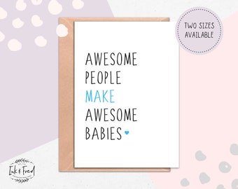 etsy baby shower cards
