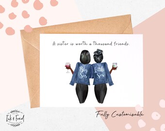 Sister Birthday Card Etsy