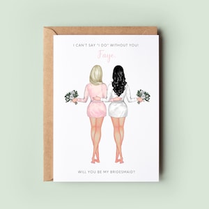 Will You Be My Bridesmaid, Personalised Bridesmaid Proposal, Bridesmaid Proposal, Be My Bridesmaid Card, Maid of Honor Proposal Card
