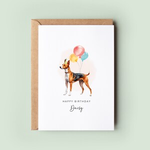 Verjaardagskaart hond Basenji | Van de hond | Leuke verjaardagskaart voor hondenmama of -papa | Wenskaart dierenliefhebber