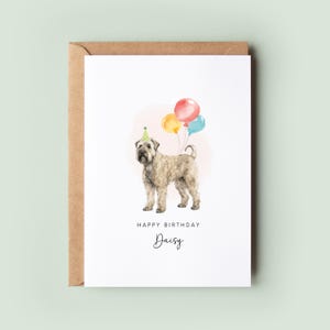 Wheaten Terrier Birthday Card from the Dog, Birthday Card for Dog Dad, Birthday Card for Dog Mum, Pet Card, From the Dog, To the Dog